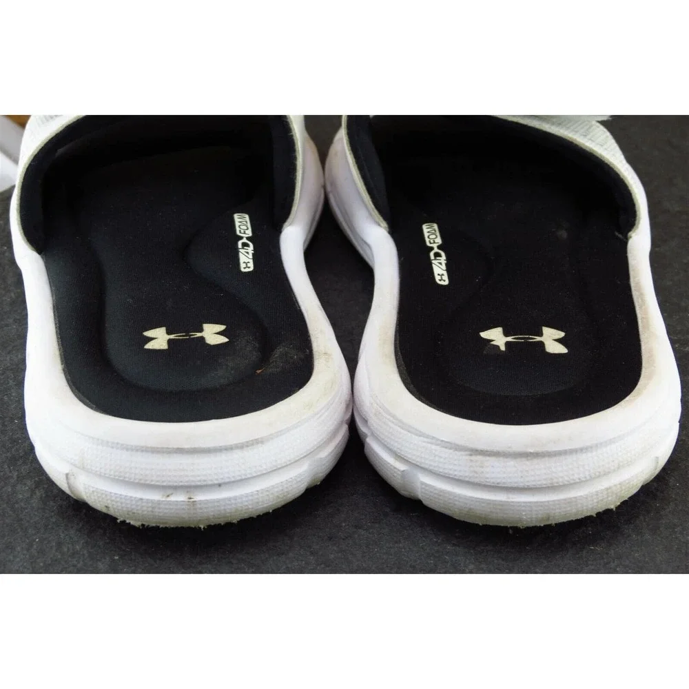 Under armour Youth Boys Shoes Sz 5 M White‎ Synthetic Slide